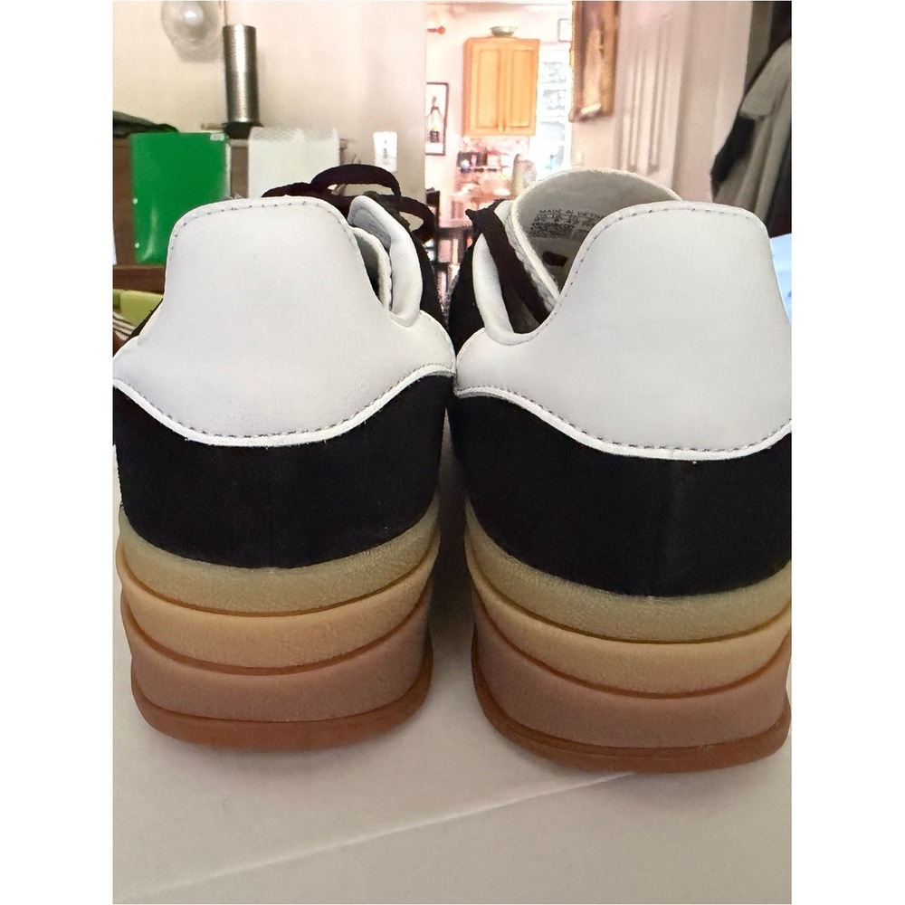 adidas Women's Gazelle Bold, Blk & Wht w/3 layer Gum Sole, Sz 9.5, Brand New - Picture 3 of 8